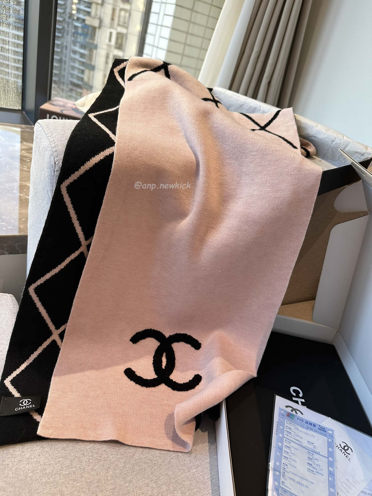 Chanel 2024 New 24b Cashmere Knitted Scarf 30x180cm (11) - newkick.app